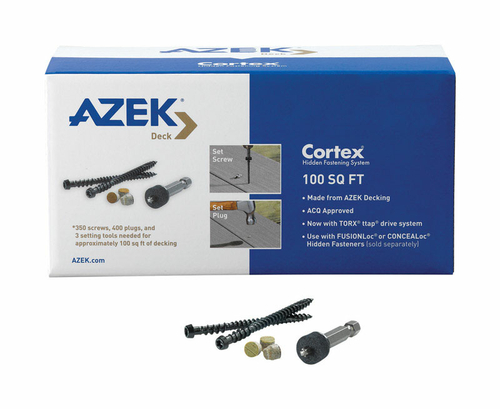 Azek 5956792 2.75 in. Torx TTAP Star Head Island Oak Carbon Steel Hidd