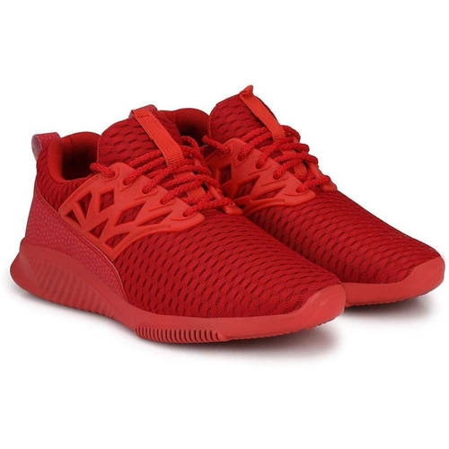 Generic Men Red Color Mesh Material  Casual Sports