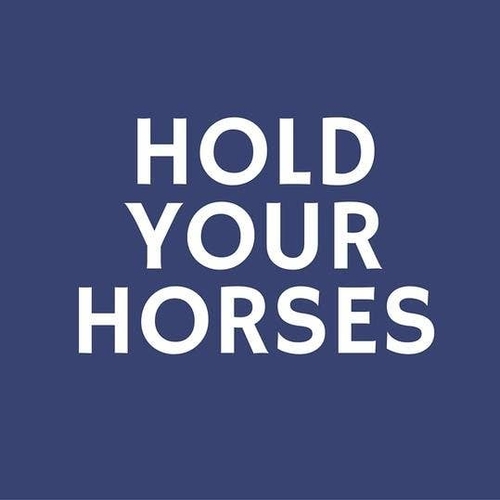 3 Inch Cloth  Patch Hold Your Horses