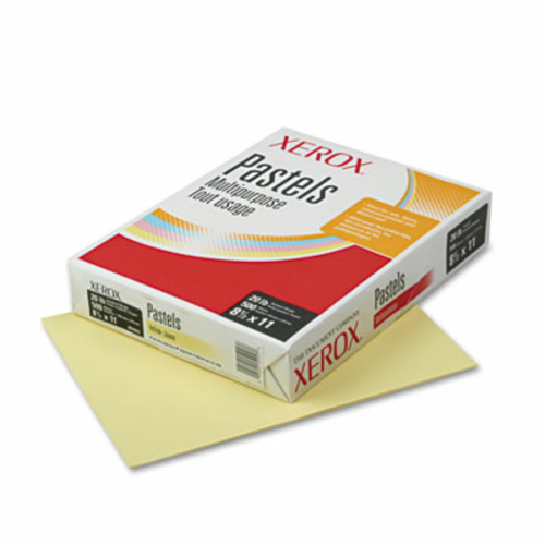 Xerox 3R11053 Multipurpose Pastel Paper- 20lb- Letter- Yellow- 500 She