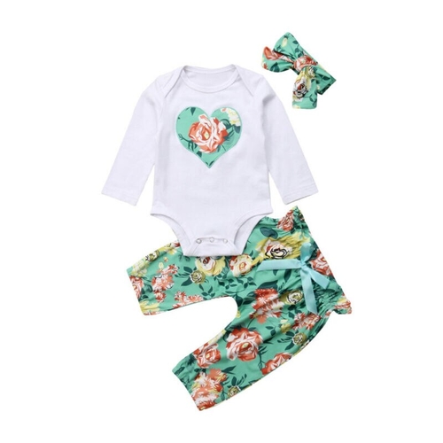 Baby Clothing 3pcs Newborn Kids Baby Girl