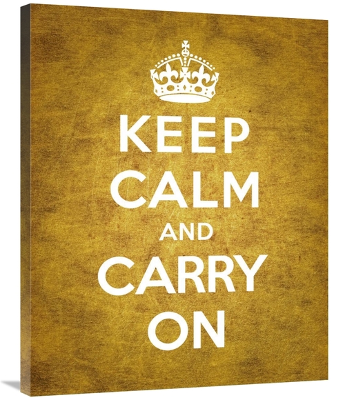 Global Gallery GCS-371963-2835-142 28 x 35 in. Keep Calm & Carry on - 