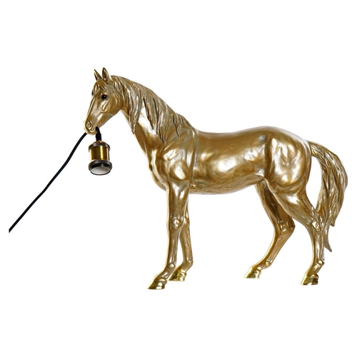 Desk lamp DKD Home Decor Resin 25W 220 V Golden Horse (59.5 x 16.5 x