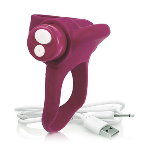 Vibrating Ring The Screaming O You Turn Rechargeable Plus Maroon
