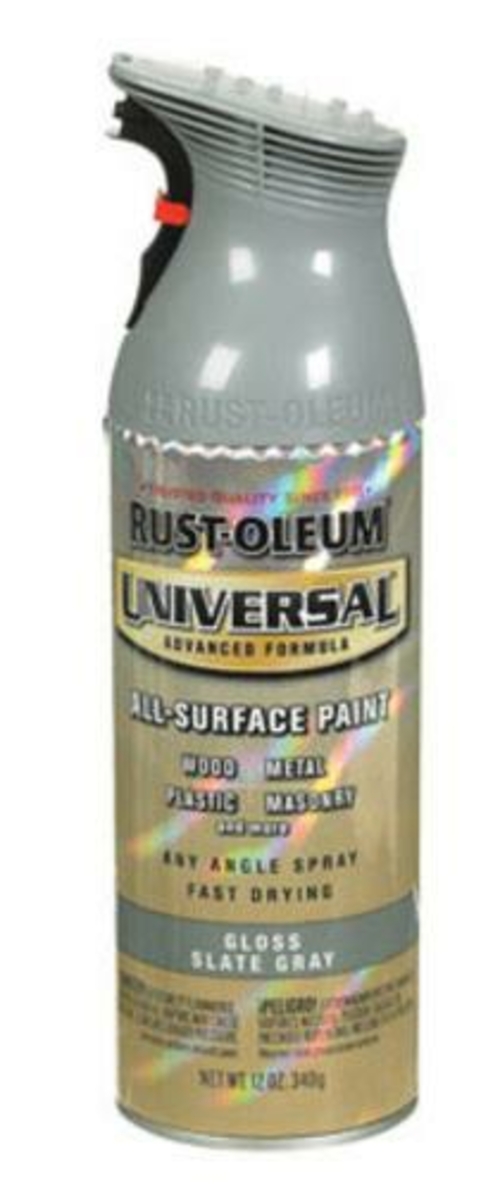 Rust-Oleum 1374776 12 oz Universal Spray Paint Slate - Gray