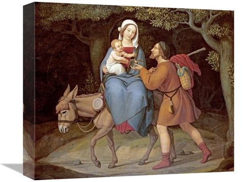 Global Gallery GCS-268642-16-142 16 in. The Flight into Egypt Art Prin