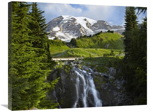 Global Gallery GCS-396824-2432-142 24 x 32 in. Myrtle Falls & Mount Ra