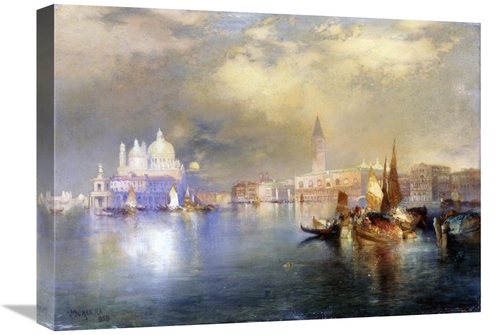 Global Gallery GCS-278770-22-142 22 in. Moonlight in Venice Art Print 
