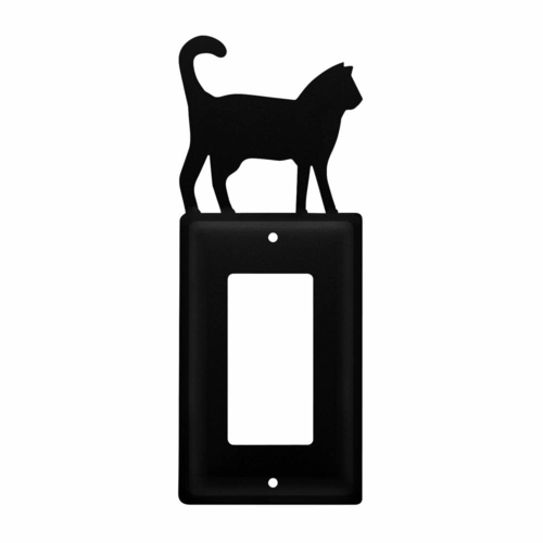 Wrought Iron Pet Cat Single GFCI Cover