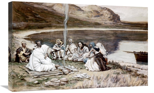 Global Gallery GCS-280253-30-142 30 in. Christ Eating with His Discipl