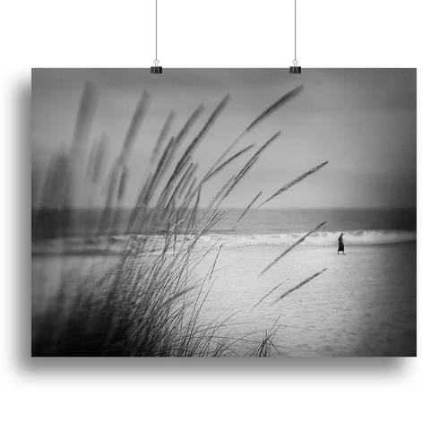A Walk Along The Seafront Canvas Print or Poster