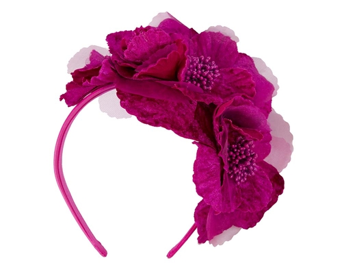 Fuchsia Flower Fascinator Headband