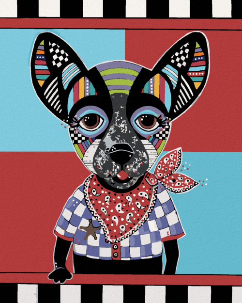 Zuty - Paint by Numbers - DOG CHIHUAHUA (JONNA JAMES), 40x50 cm
