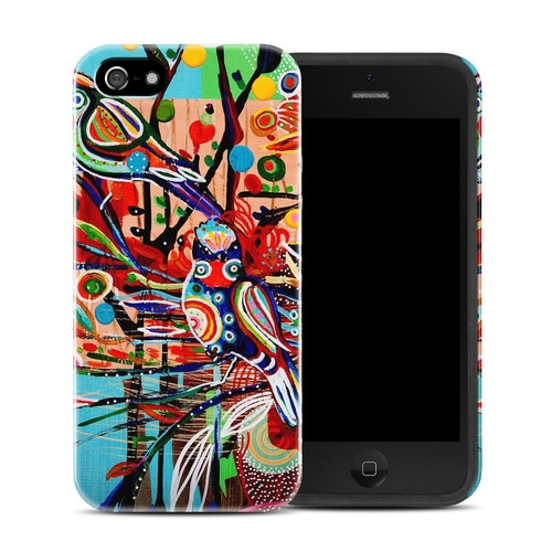 Claravox AIPSEHC-SPBIRDS Apple iPhone SE Hybrid Case - Spring Birds