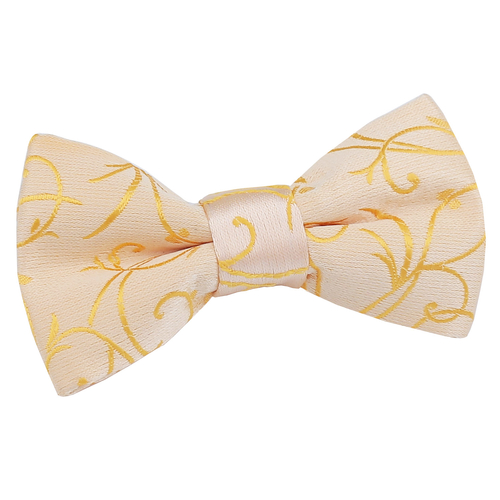 Swirl Pre-Tied Bow Tie - Boys - Gold