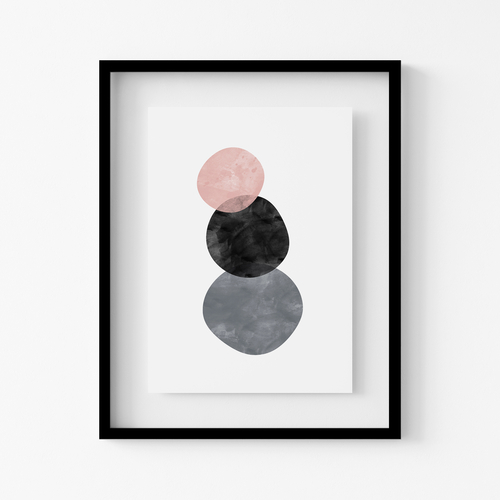 Abstract Circles Art Print