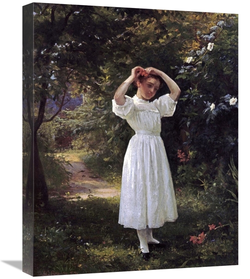 Global Gallery GCS-281779-22-142 22 in. The Flower Girl Art Print - Jo