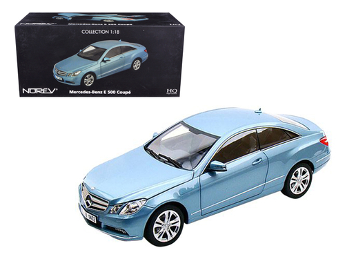 2009 Mercedes E500 E Class Blue 1/18 Diecast Car Model by Norev