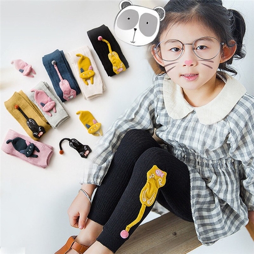 Cute Kids Girl Knitted Pantyhose Tights Stockings