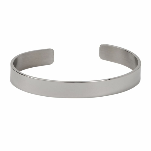 Creative Gifts 002450 0.25 in. Stainless Steel Plain Cuff Bracelet