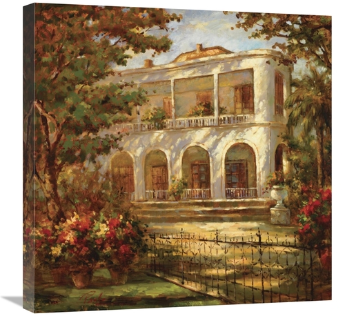 Global Gallery GCS-132492-2424-142 24 x 24 in. Portico At Sunset Art P