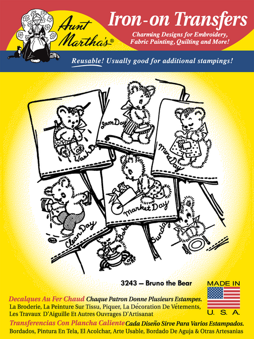 Aunt Martha's #3243 Bruno the Bear