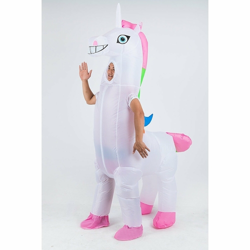 Giant Unicorn Fancy Dress Inflatable Suit -Fan Operated Costume