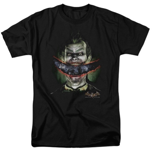Batman Aa-Crazy Lips - Short Sleeve Adult 18-1 Tee - Black, Large
