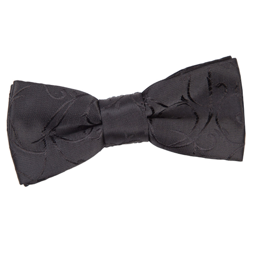 Swirl Pre-Tied Bow Tie - Boys - Black