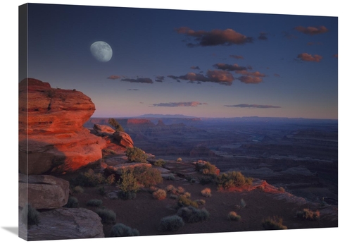 Global Gallery GCS-396719-2432-142 24 x 32 in. Moon Over Canyonlands N