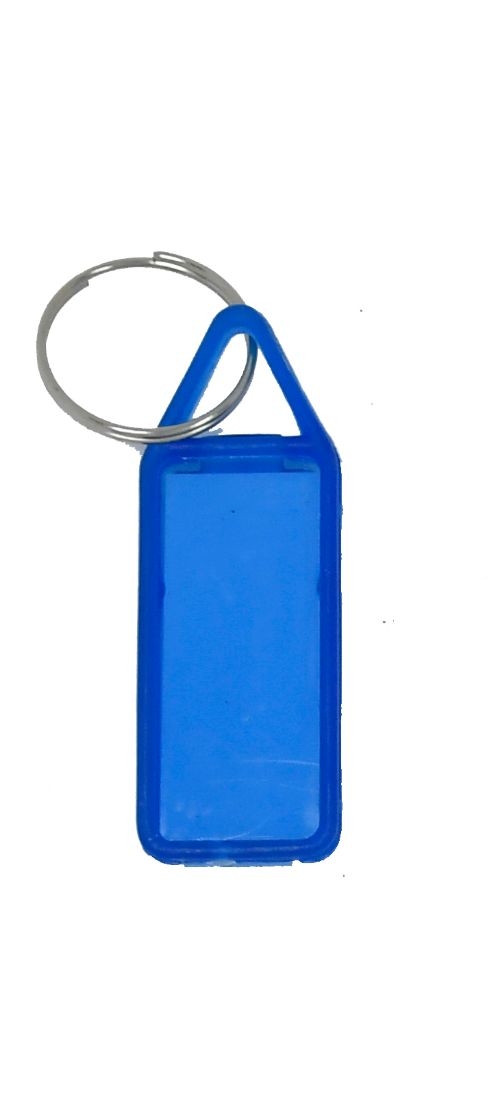 Plain Label Key Chain - Blue