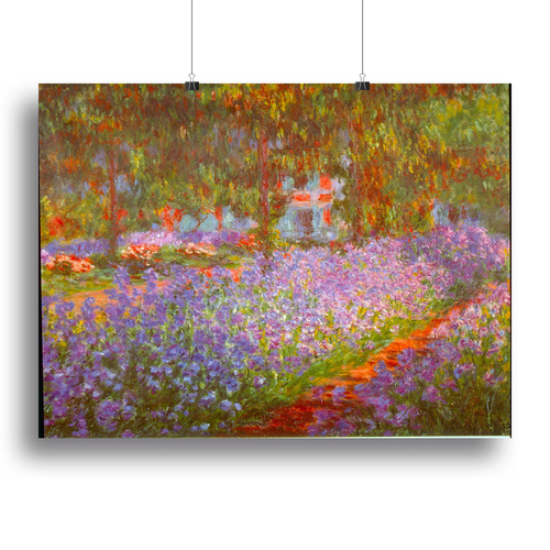 Monet's Garden by Monet Canvas Print or Poster