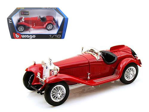 1932 Alfa Romeo 8C 2300 Spider Touring Red 1/18 Diecast Model Car by