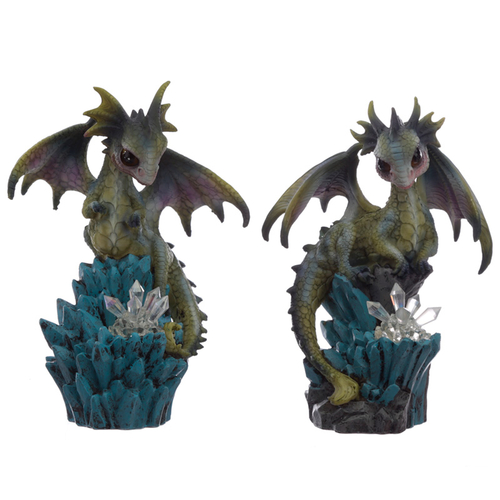 Cute Baby Sweet Dreams Crystal Ice Dragon Figurine