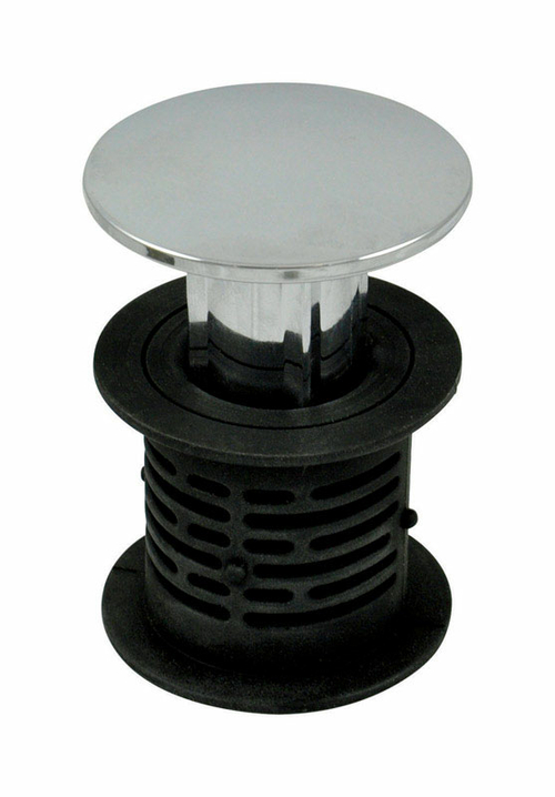 Danco 4866018 1.5 in. Dia Hair Catcher & Stopper Chrome Rubber