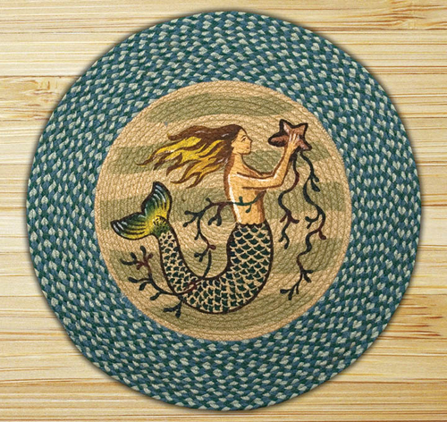 Capitol Importing 66-245M Mermaid - 27 in. x 27 in. Round Patch