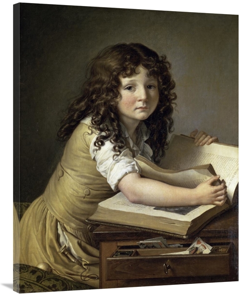 Global Gallery GCS-281969-40-142 40 in. A Young Child Looking at Figur