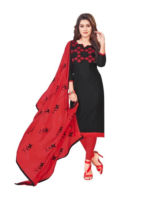 Generic Women's Slub Cotton Salwar Material
