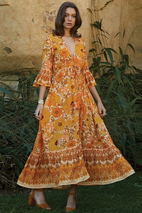 Orange Lady Love Maxi Dress