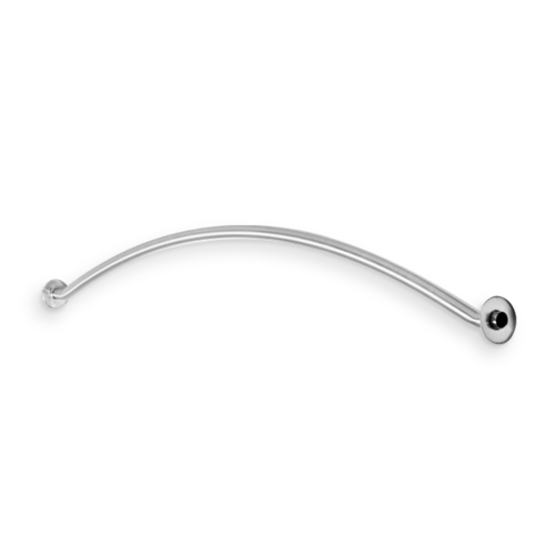 AJW UX1-J48-CV 1 In. Diameter Curved Shower Curtain Rod- 48 In. L - J-