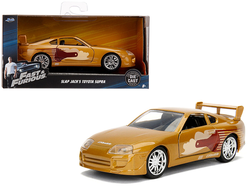 Slap Jack\'s Toyota Supra Gold \Fast & Furious\" Movie 1/32 Diecast