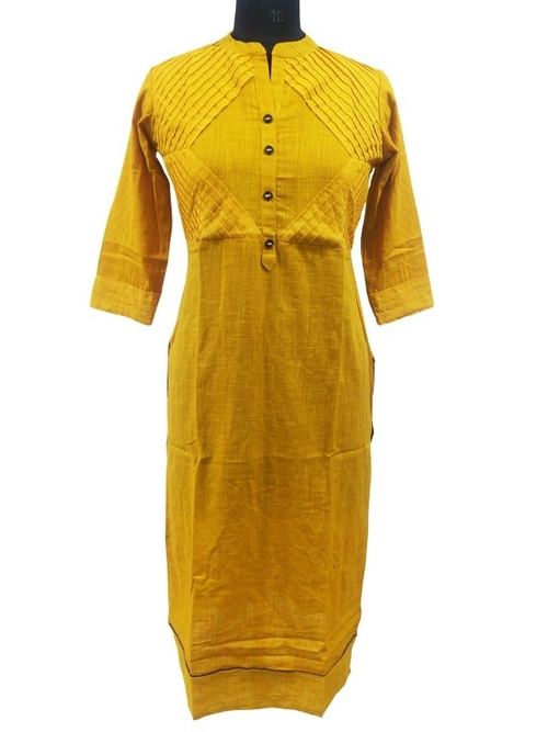 Long Pintuck Kurti Witu Cotton Slub