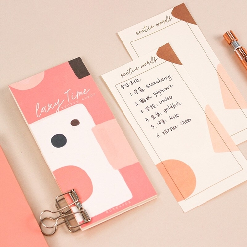 1PC Cute List Daily Plan Memo Pad Pocket