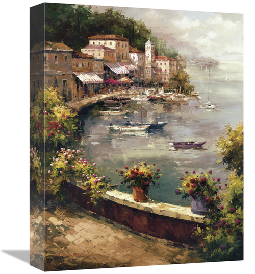 Global Gallery GCS-120643-1216-142 12 x 16 in. Italian Harbor Art Prin