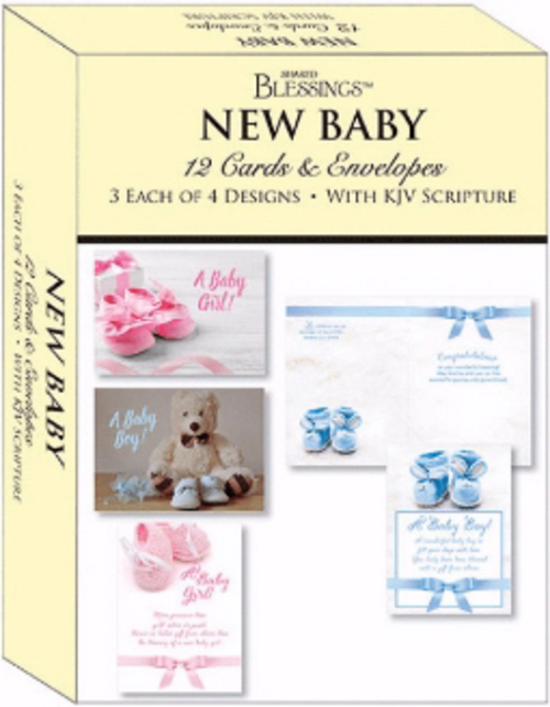 Crown Point Graphics 164490 Shared Blessings-New Baby Boxed Card - Box