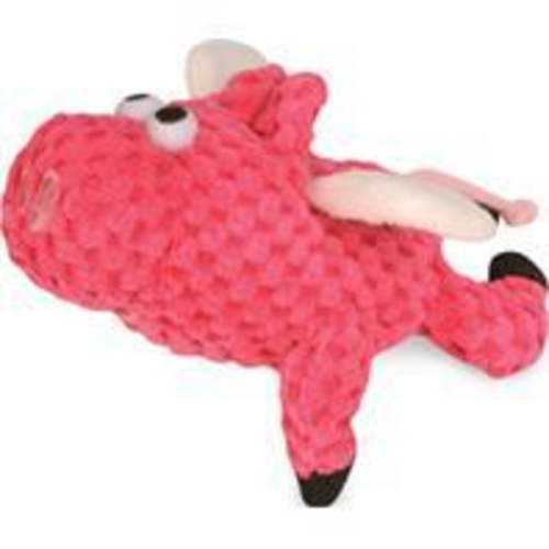 Quaker Pet Group-Godog Just For Me Checkers Flying Pig- Pink