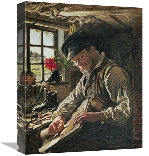 Global Gallery GCS-266696-16-142 16 in. A Shoemaker in Arildsleje Art 