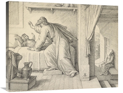 Global Gallery GCS-456822-2835-142 28 x 35 in. Elijah Revives the Son 