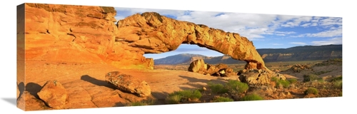 Global Gallery GCS-396488-1236-142 12 x 36 in. Panorama of Sunset Arch