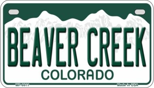 Smart Blonde MP-9911 7 x 4 in. Beaver Creek Colorado Novelty Metal Mot